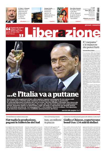 Berlusconi L'italia a Puttane